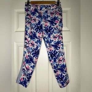 Calvin Klein Jeans Blue and Pink Floral Leggings